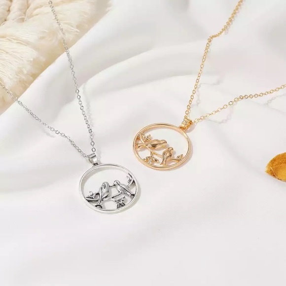 Beautiful Birds Branch Necklace - Picture 2 of 3